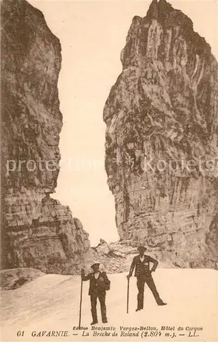 Gavarnie_Hautes Pyrenees La Breche de Roland Gavarnie Hautes Pyrenees