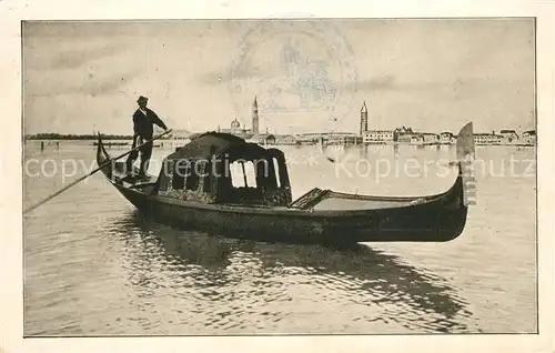 Venezia_Venedig Gondola Veneziana Campanile di S. Marco  Venezia Venedig