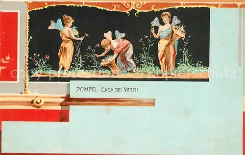 Pompei Casa dei Vettii Litho  Pompei