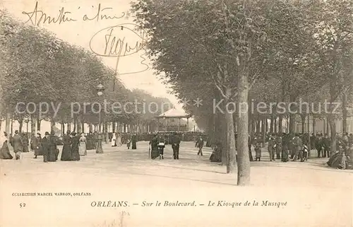 Orleans_Loiret Sur le Boulevard Le Kiosque de la Musique Orleans_Loiret