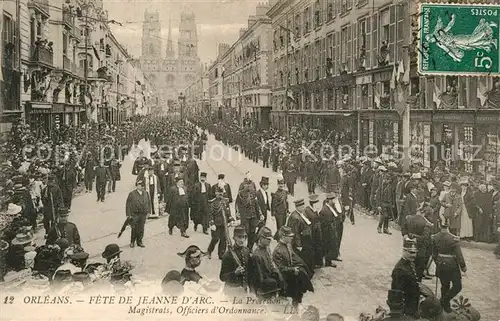 Orleans_Loiret Fete de Jeanne dArc La Procession Magistrats Officiers d Ordonnance Orleans_Loiret