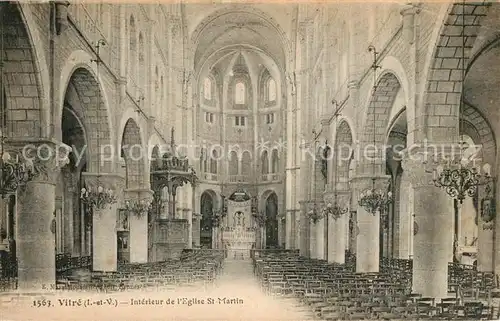 Vitre_d_Ille et Vilaine Interieur de l Eglise Saint Martin Vitre_d_Ille et Vilaine