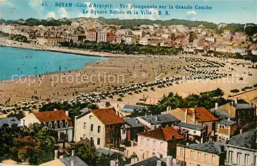 Royan_Charente Maritime Vue plongeante sur la Grande Conche Royan Charente Maritime