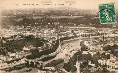 Lyon_France Vue sur Vaise et la Saone prise de Fourviere Lyon France