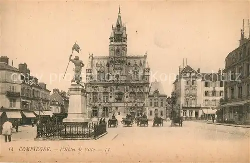 Compiegne_Oise Hotel de Ville Monument Compiegne Oise