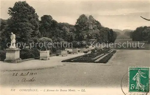 Compiegne_Oise Avenue des Beaux Monts Monument Compiegne Oise