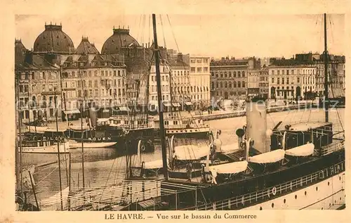 Le_Havre Vue sur le bassin du Commerce Bateaux Le_Havre