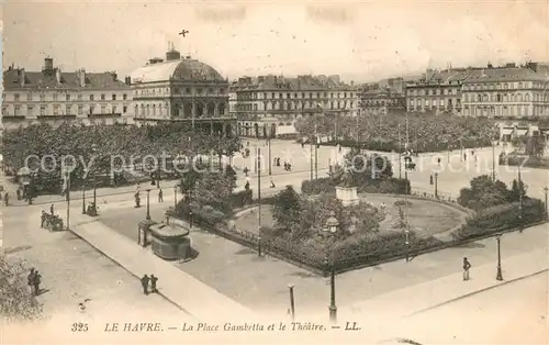 Le_Havre Place Gambetta et le Theatre Le_Havre