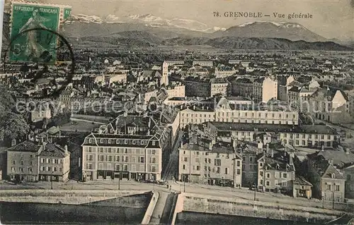 Grenoble Vue generale de la ville Alpes Grenoble