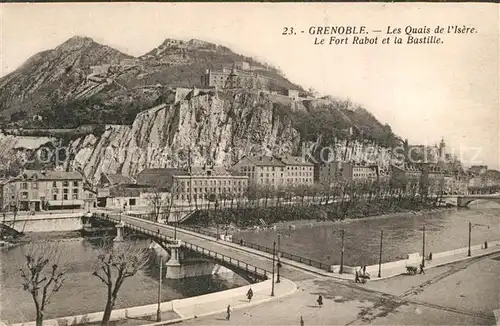 Grenoble Les Quais de l Isere Fort Rabot et la Bastille Grenoble