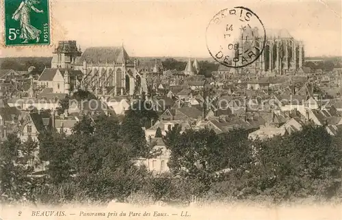 Beauvais Panorama pris du Parc des Eaux Beauvais