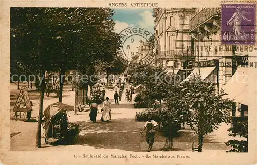 Angers Boulevard du Marechal Foch Marche aux Fleurs Angers