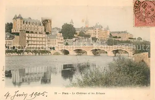 Pau Chateau et les Ecluses Pont Pau