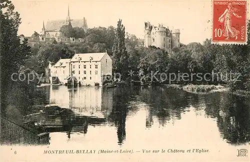 Montreuil Bellay Chateau Eglise Montreuil Bellay