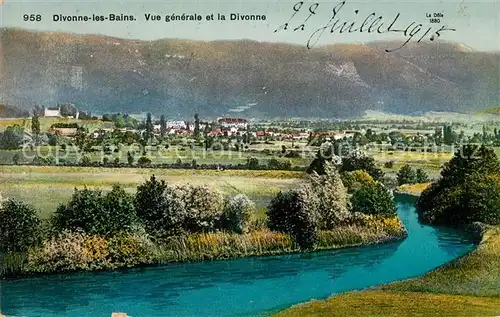 Divonne les Bains Vue generale et la Divonne Divonne les Bains