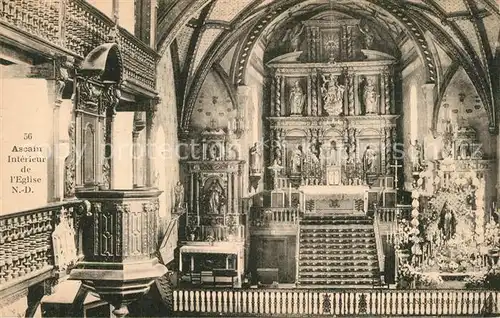 Ascain Interieur de l Eglise Ascain
