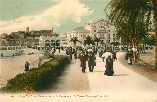 Cannes_Alpes Maritimes Promenade de la Croisette et le Casino Municipal Cannes Alpes Maritimes