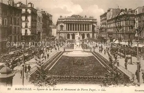 Marseille_Bouches du Rhone Square de la Bourse Monument de Pierre Puget Marseille