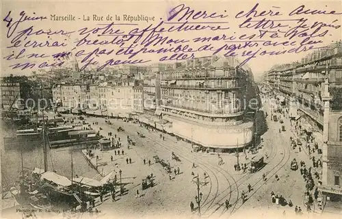 Marseille_Bouches du Rhone Rue de la Republique Marseille