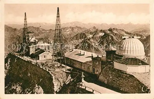 Bagneres de Bigorre Pic du Midi Observatoire Fernsicht Alpenpanorama Bagneres de Bigorre