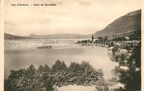 Menthon Saint Bernard Panorama Lac d Annecy Baie de Menthon Menthon Saint Bernard