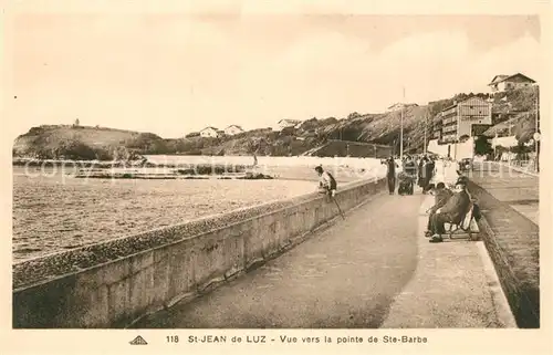 Saint Jean de Luz Vue vers la pointe de Sainte Barbe Saint Jean de Luz