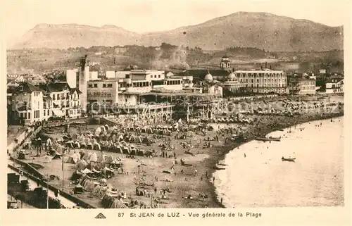 Saint Jean de Luz Vue generale de la plage Saint Jean de Luz