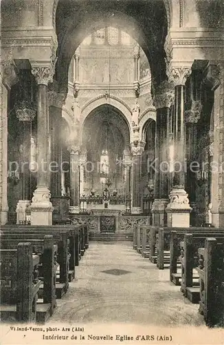 Ars_Ain Interieur de la nouvelle eglise Ars_Ain