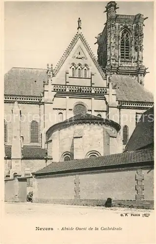 Nevers_Nievre Abside ouest de la Cathedrale Nevers Nievre