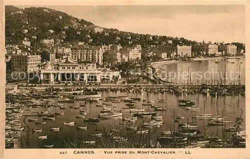 Cannes_Alpes Maritimes Vue prise du Mont Chevalier Cannes Alpes Maritimes