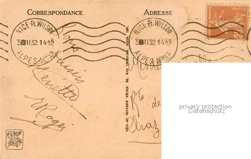 Cannes_Alpes Maritimes Vue prise du Mont Chevalier Cannes Alpes Maritimes