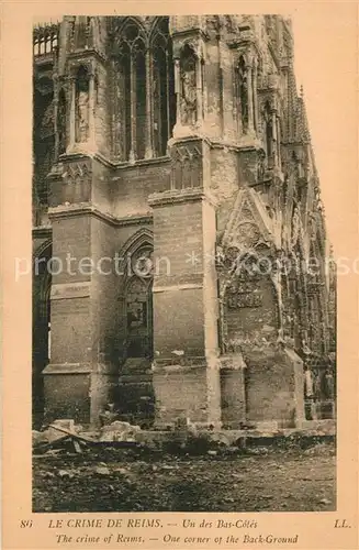 Reims_Champagne_Ardenne Le Crime de Reims Ruines Grande Guerre 1. Weltkrieg Reims_Champagne_Ardenne