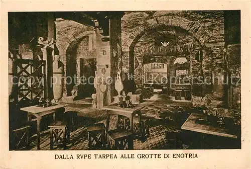 Roma_Rom Ristorante Locale Rupe Tarpea Grotte di Enotria  Roma_Rom