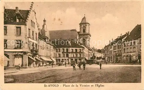 Saint Avold Place de la Victoire et l Eglise Saint Avold