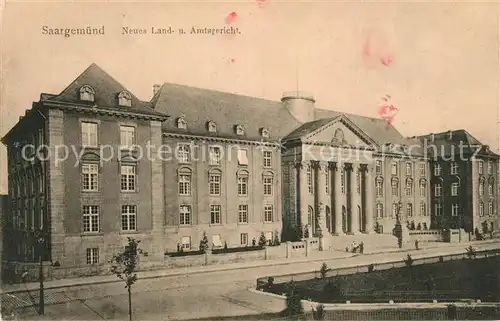 Saargemuend Neues Land und Amtsgericht Saargemuend