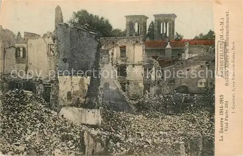 Gerbeviller La Guerre 1914 15 Ruines apres le bombardement Gerbeviller