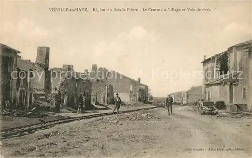 Vieville en Haye Region du Bois le Pretre Le Centre du village et Voie  Vieville en Haye