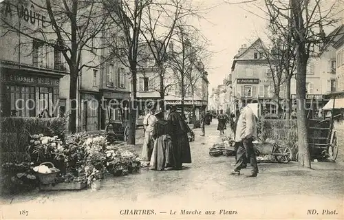Chartres_Eure_et_Loir Le Marche aux Fleurs Chartres_Eure_et_Loir