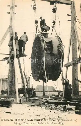 Toury Sucrerie et fabrique de Pail Mel Levage dunecuve tubulaire de 16000 kilogs Toury