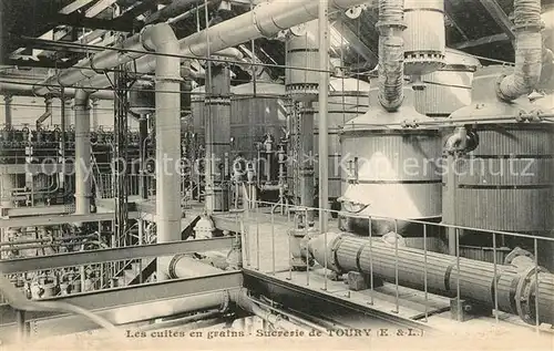 Toury Sucrerie et fabrique de Pail Mel Les cuites en grains Toury