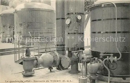 Toury Sucrerie et fabrique de Pail Mel Le quadruple effect Toury