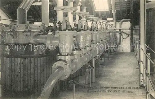 Toury Sucrerie et fabrique de Pail Mel Rechauffeurs sur vapeurs des cuites Toury