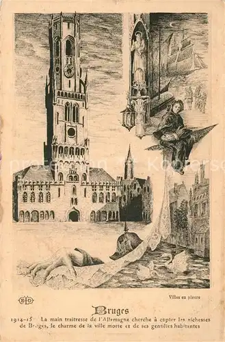 Bruges_Brugge_Flandre La main traitresse de lAllemagne cherche a capter les richesses de Bruges 