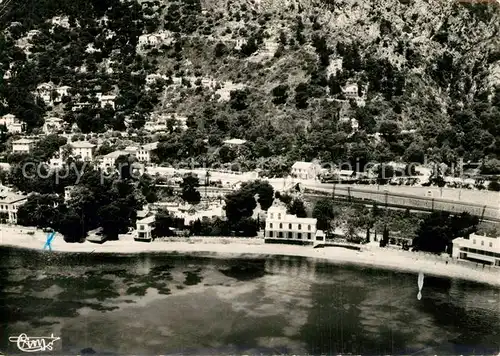 Eze sur Mer La Plage et les Villas Vue aerienne Eze sur Mer