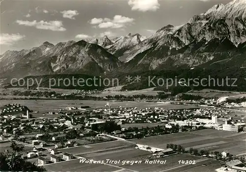 Wattens Fliegeraufnahme Halltal Wattens