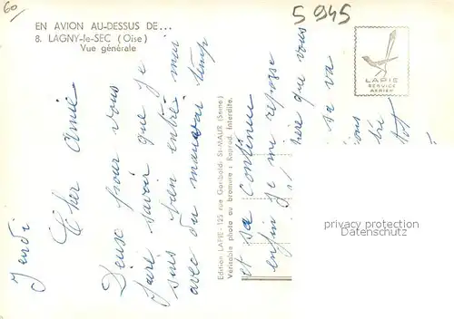 Lagny le Sec Vue generale aerienne Lagny le Sec