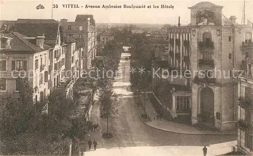 Vittel Avenue Ambroise Bouloumie et les Hotels Vittel