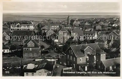 Langeoog_Nordseebad Panorama mit Blick aufs Wattenmeer Langeoog_Nordseebad