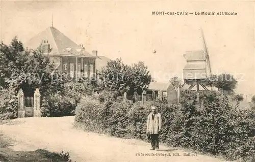 Mont_des_Cats Le Moulin et l Ecole 