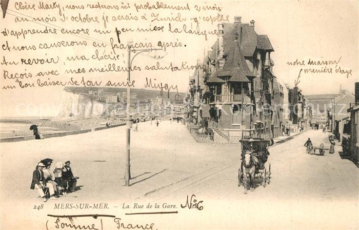 Mers sur Indre La Rue de la Gare Mers sur Indre Nr. bx72190 oldthing